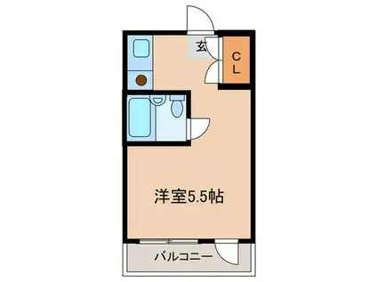 アネックス茗荷谷(ワンルーム/5階)の間取り写真
