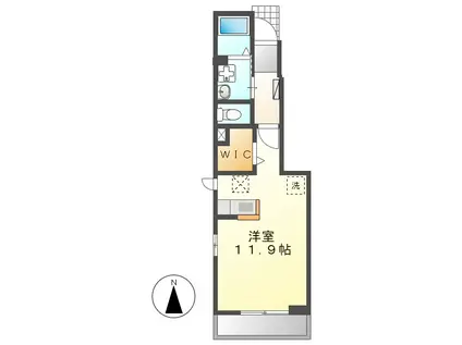 FT.PLACE(ワンルーム/1階)の間取り写真