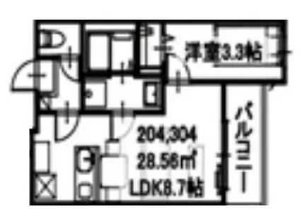 アイガーデン戸田(1LDK/3階)の間取り写真