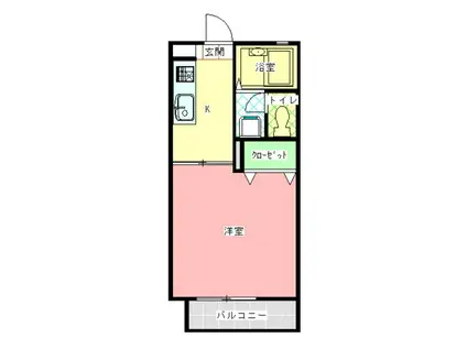 SKヴィラ(1K/2階)の間取り写真