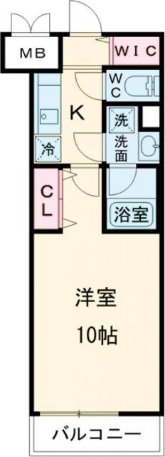 ERFOLG RIVERIA(1K/5階)の間取り写真