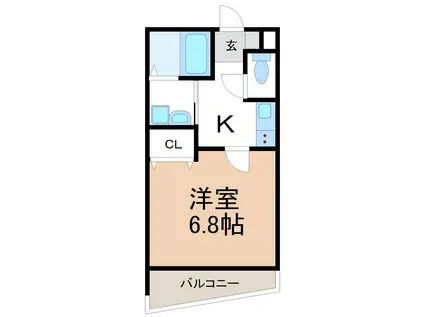 TIERRA安城 ウエスト(1K/1階)の間取り写真