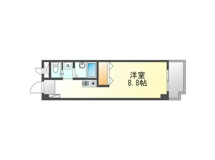 渡嘉敷マンション(1K/4階)の間取り写真