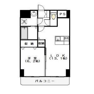 BELLA LUCEA(1LDK/10階)の間取り写真