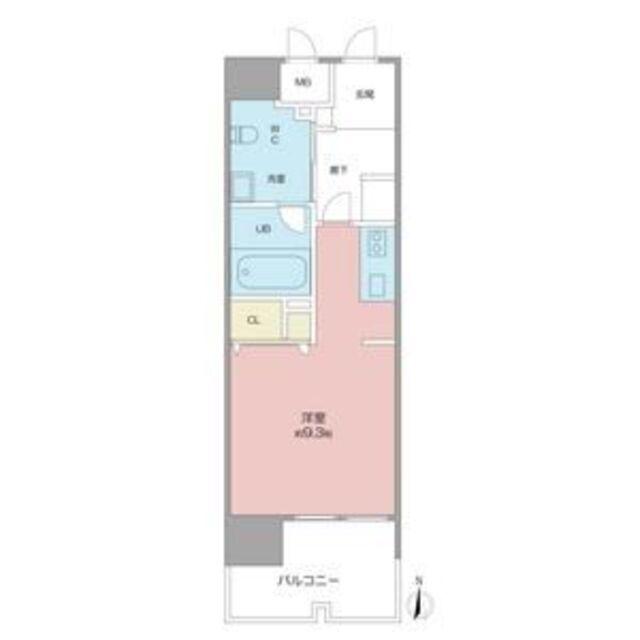 高畑T-2マンション(ワンルーム/2階)の間取り写真