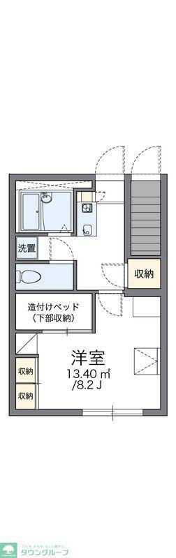 レオパレスルミエール(1K/1階)の間取り写真
