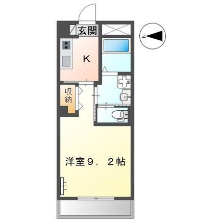 FAIRY壱番館(1K/1階)の間取り写真