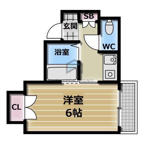 エンゼルハイツ小阪本町(1K/2階)の間取り写真