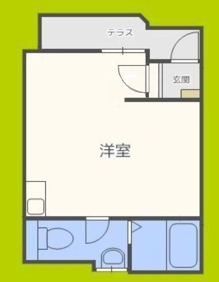 アヴァンセ天王寺(ワンルーム/6階)の間取り写真