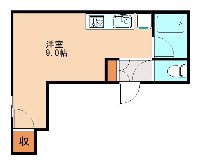 堺駅前ビル(ワンルーム/3階)の間取り写真