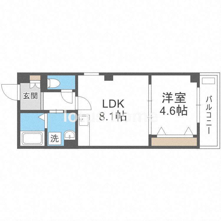 SOAR MORINOMIYA(1LDK/2階)の間取り写真