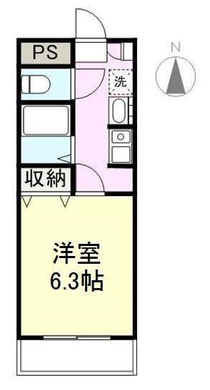 RITZ(1K/3階)の間取り写真