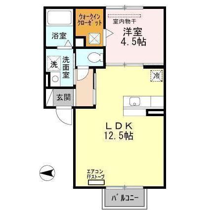 メゾン・ド・マリアージュM(1LDK/1階)の間取り写真
