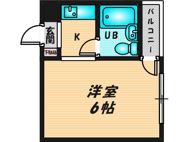 SOLANA八戸ノ里(1K/3階)の間取り写真