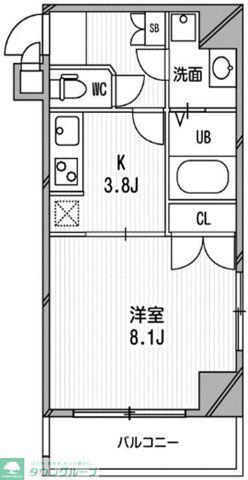 スペーシア高円寺I(1K/2階)の間取り写真