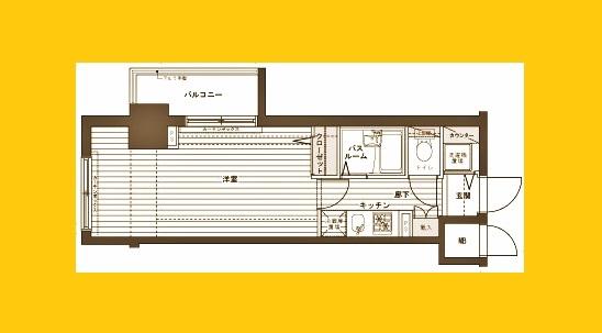 PHOENIX SHINYOKOHAMA参番館(1K/5階)の間取り写真