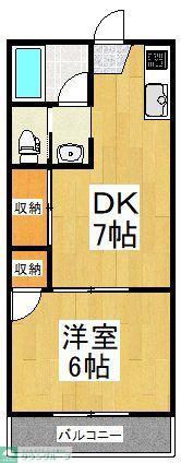 田中ハイツ(2K/2階)の間取り写真
