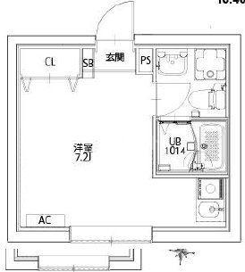 THENEST南千住(ワンルーム/4階)の間取り写真