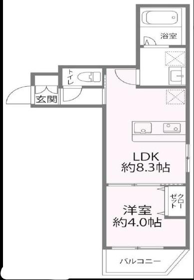 SIERRA深江南(1LDK/3階)の間取り写真