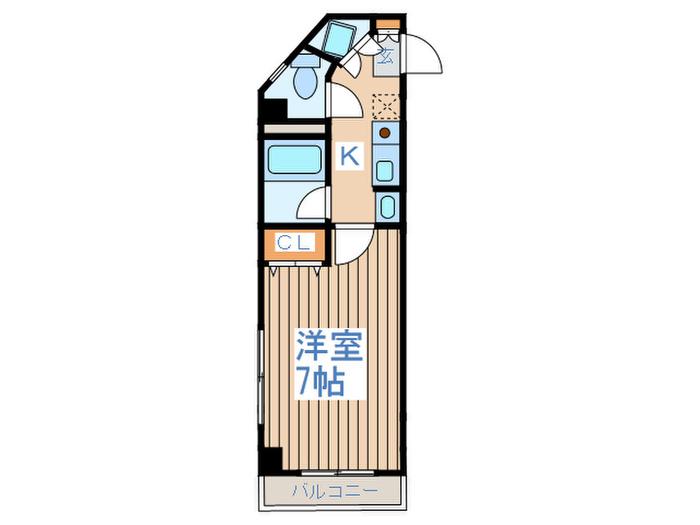 アトムパレス(1K/4階)の間取り写真