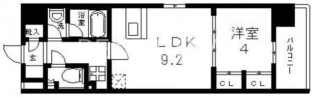 VERTEX(1LDK/2階)の間取り写真