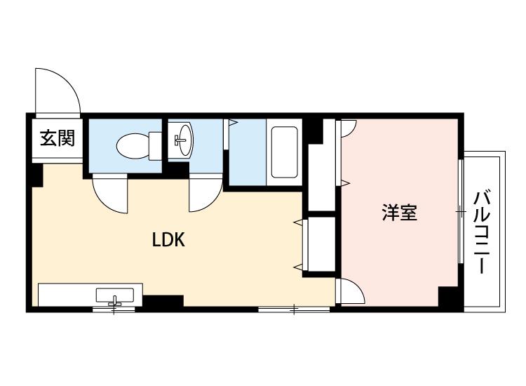 オーナーズマンション阪南IV(1LDK/3階)の間取り写真