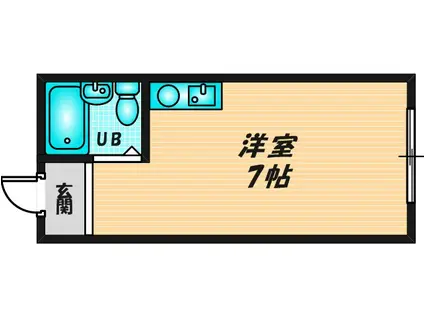 GOマンション(ワンルーム/2階)の間取り写真