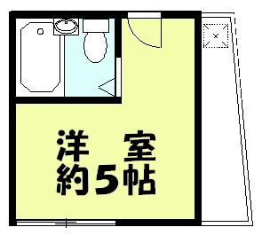 サンルーム(ワンルーム/2階)の間取り写真