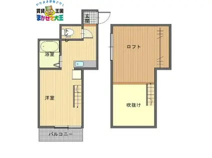 ロードピアレトロ(ワンルーム/2階)の間取り写真