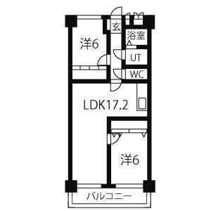 STプラザ御器所(2LDK/8階)の間取り写真