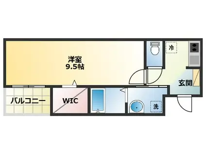 ダイショウハイツ(1K/2階)の間取り写真