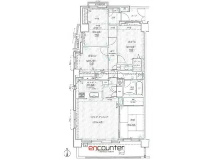 日神パレステージ石神井台(4LDK/2階)の間取り写真