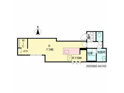 シャーメゾンSIN(ワンルーム/1階)の間取り写真