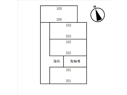 エスペランサB(1LDK/1階)の間取り写真