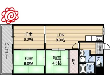 グランベルパーク(3LDK/3階)の間取り写真