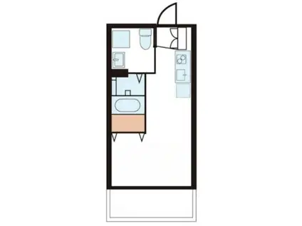 ドミール池上(ワンルーム/3階)の間取り写真