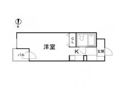 メゾン・ド・ラバンド(1K/4階)の間取り写真