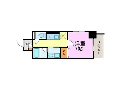 RAFFLE OZONEII -サウス GARDEN-(1K/1階)の間取り写真