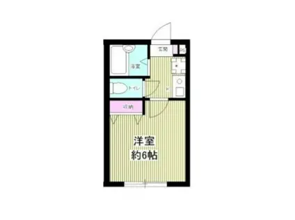 チェスナッツ戸越(1K/3階)の間取り写真