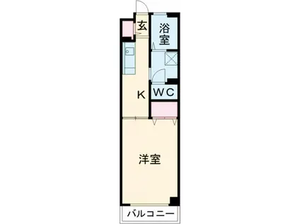 AVENUE COLLINE(1K/1階)の間取り写真