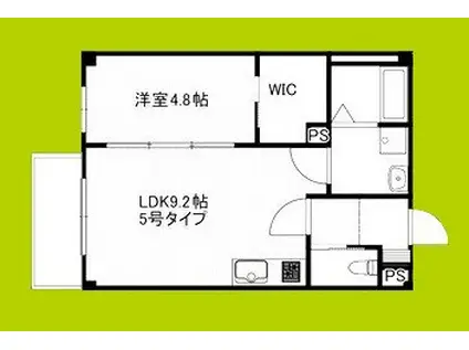 NUT SYOJAKU(1LDK/3階)の間取り写真