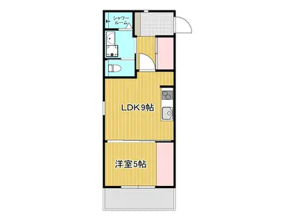 THE TOWL(1LDK/3階)の間取り写真