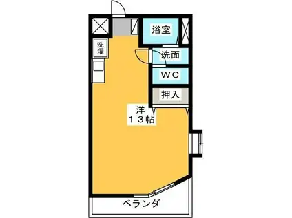 プロクシィスクエア松原(ワンルーム/4階)の間取り写真