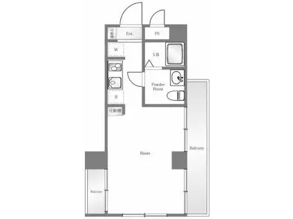 スカイコート早稲田(ワンルーム/2階)の間取り写真