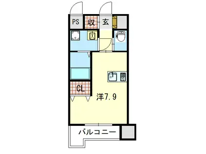 ソアレシバタ(ワンルーム/6階)の間取り写真