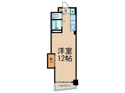 東品川マンション(ワンルーム/1階)の間取り写真