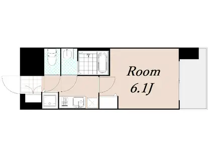 エスライズ新大阪フロント(1K/6階)の間取り写真