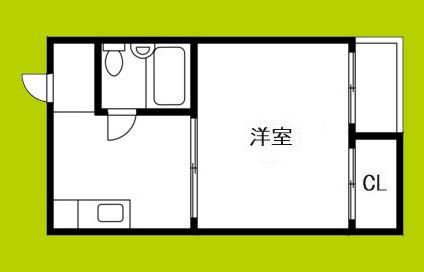シティコーポアビコ(1K/2階)の間取り写真