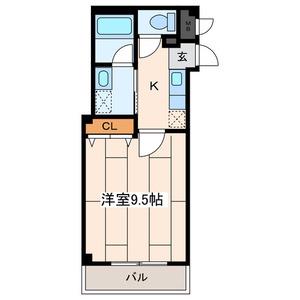 NOIRMA(1K/2階)の間取り写真