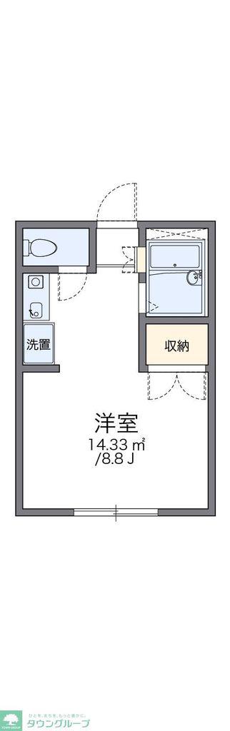 レオパレスSHIZUKA(1K/1階)の間取り写真